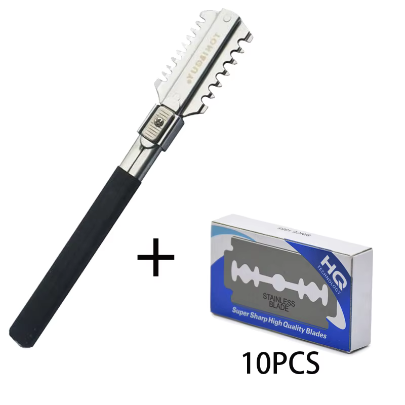 Men'S Grooming Haircut - Double-Edge Shaving Haircut Razor Knife Blades