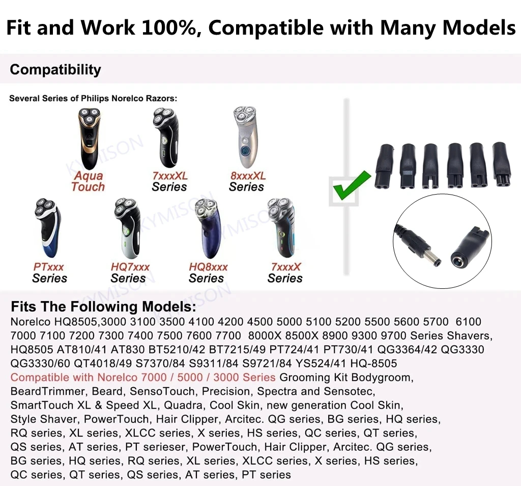 8PCS Replacement Power Cord 5V - огляд і ціна Men'S Grooming Haircut