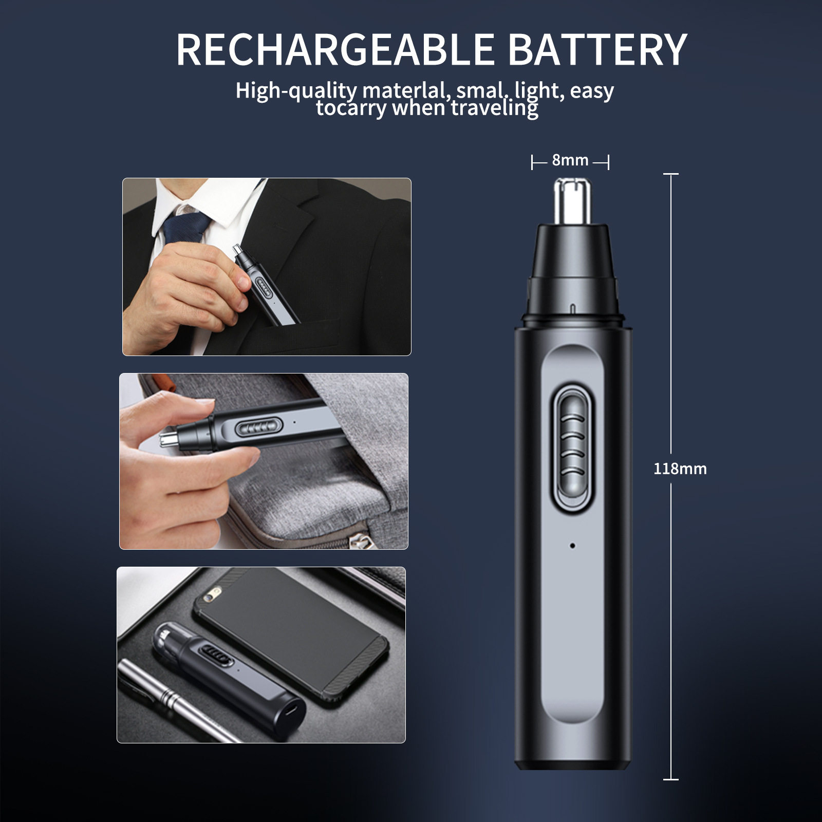 Nose Hair Trimmer for Men Elec - огляд і ціна Men'S Grooming Haircut
